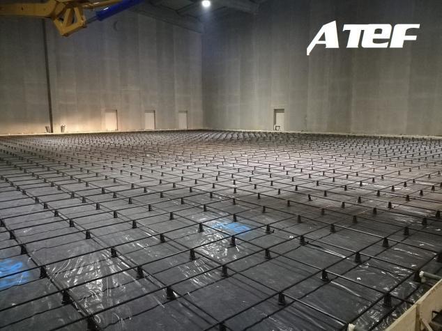 Pavimenti Post Tesi per il magazzino logistico Filmar di Erbusco (BS)